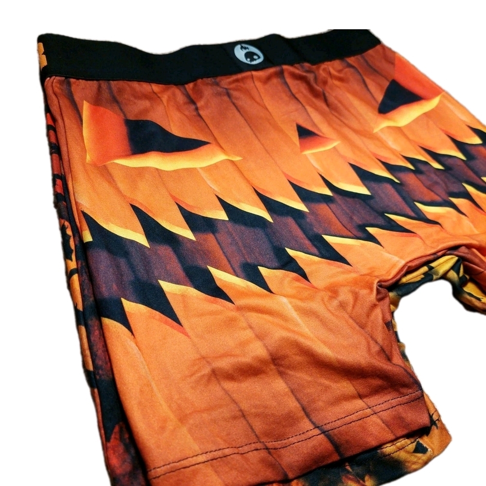 Halloween Pumpkin Boxer Briefs Set - S